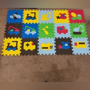 Interlocking Foam Children’s Block Mat 🧩🏎️🚒🚚